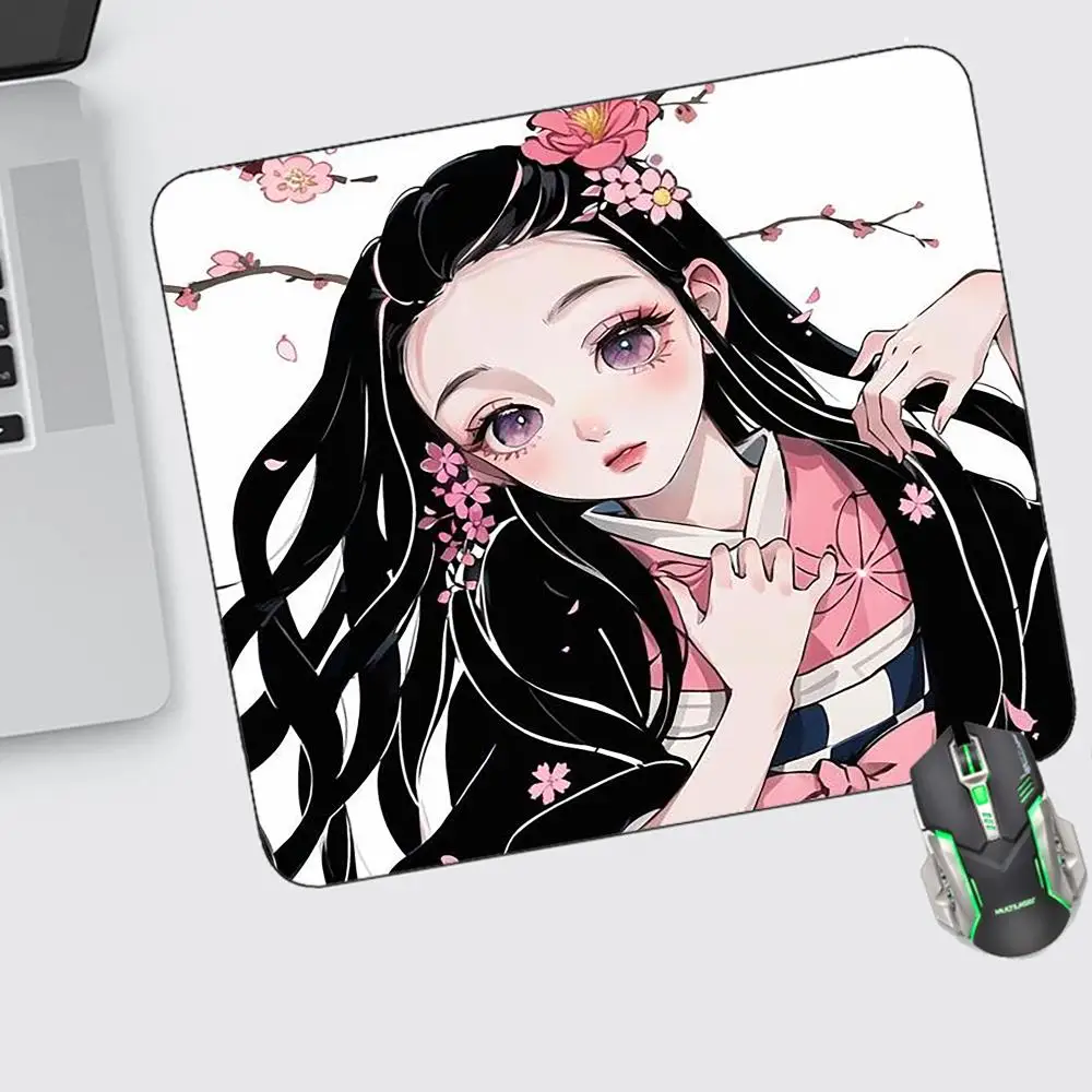 

Demon Slayer Mouse Pad Small Gaming Accessories Keyboard Computer Offices Desk Mat Pc Gamer Non-slip Rubber Mousepad