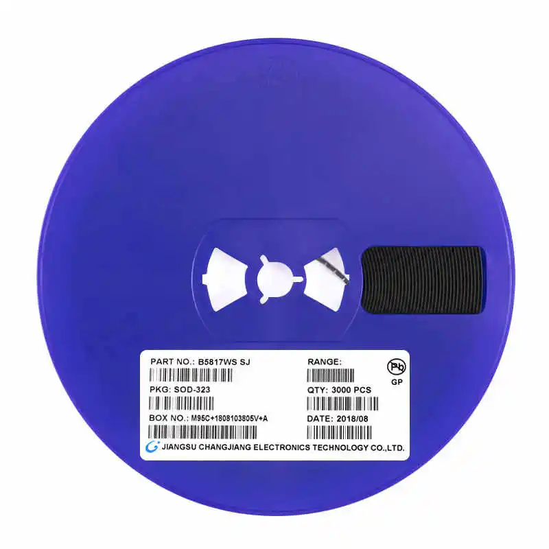 Оригинальные диоды Шоттки B5817WS SJ SOD-323 20 В 1 А SMD (10 шт.)