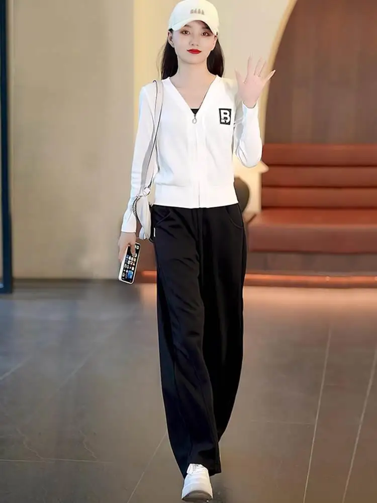 

Plus Size Faionable Sportswear Set Women's Autumn Casual Long Sve T-irt Sweatirt Sweatpants Two-Piece Set Sli Streetwear