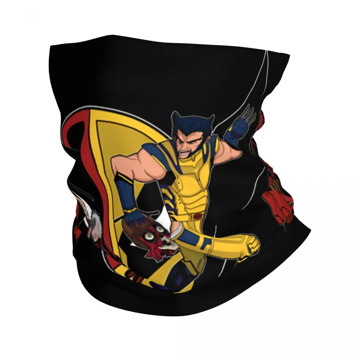 Popular Movies Motocross Bandana Neck Cover Printed Deadpool & Wolverine Wrap Scarf Balaclava Riding Unisex Adult Windproof