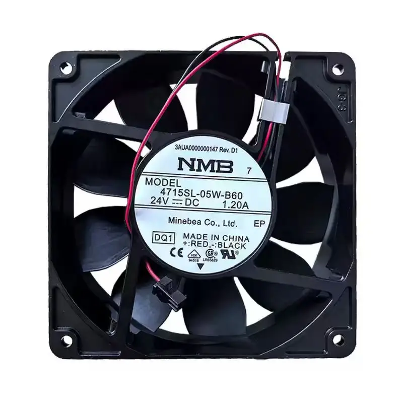 For NMB 11938MA-24P-EA DC 24V 1.20A 12038 120x120x38mm 2-Pin Dual Ball Bearing Violent Welder Server Inverter Case Cooler Fans