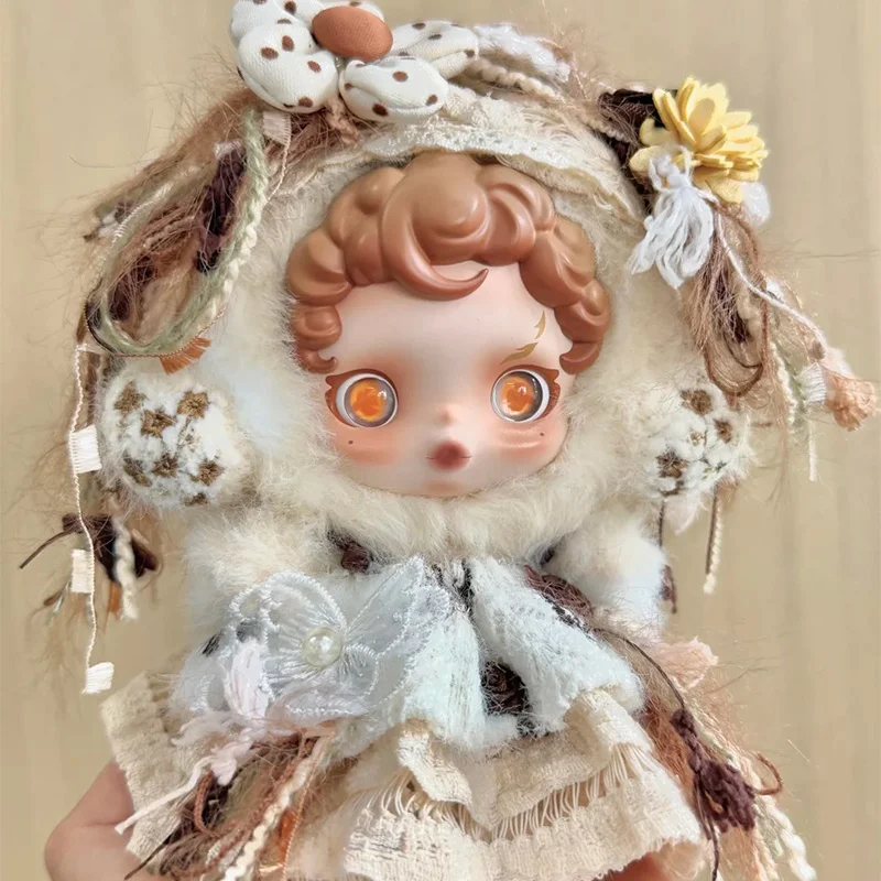 10/20 cm Anhänger Puppe Kleidung Für Skullpanda Kleine Rosen Handgemachte Land Französisch Stil Kleid Set Mit Kopftuch diy Zubehör