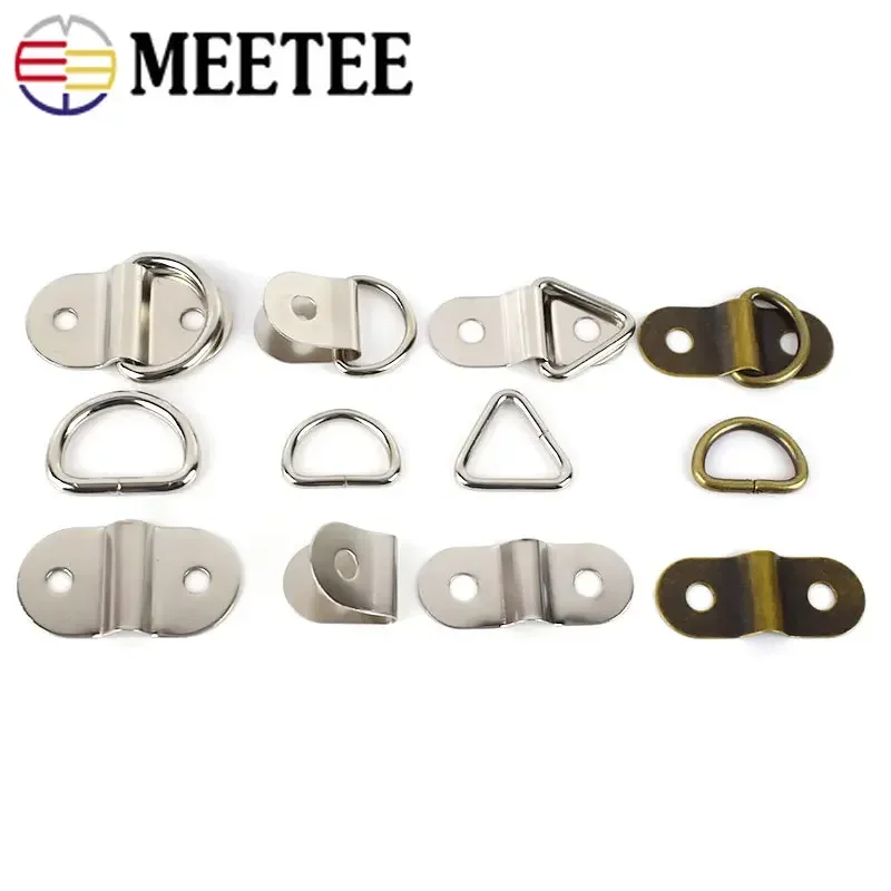 10/20Pcs Metal U Shape Arch Bridge Clip Buckle D Ring Clasp Hanger Handbag Bag Strap Backpack Leather Belt DIY Craft Accessories