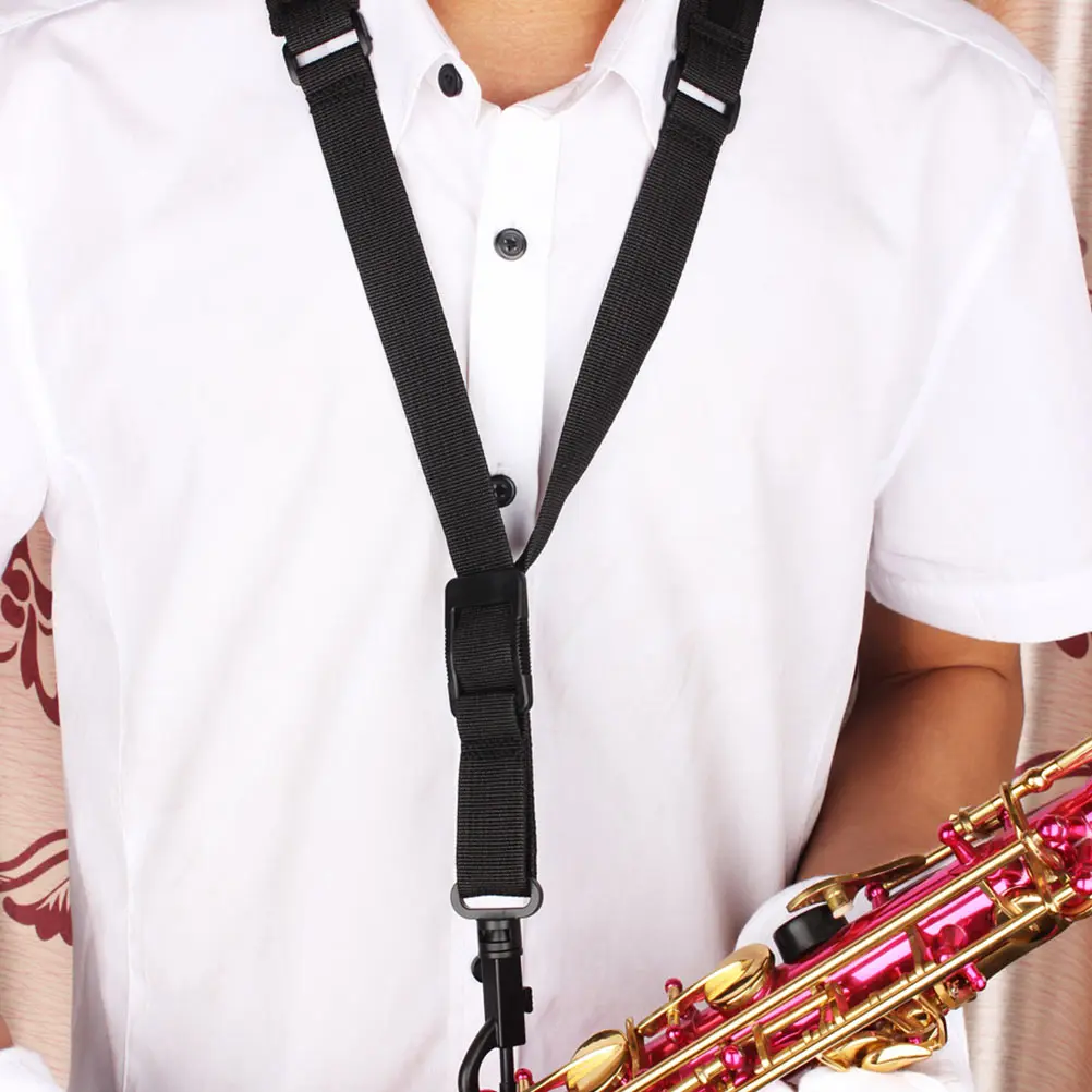 

Saxophone Strap Tenor Harness Cotton Adjustable Belt Shoulder Neck Strap for Alto Sax Creative Harness Supply Tool
