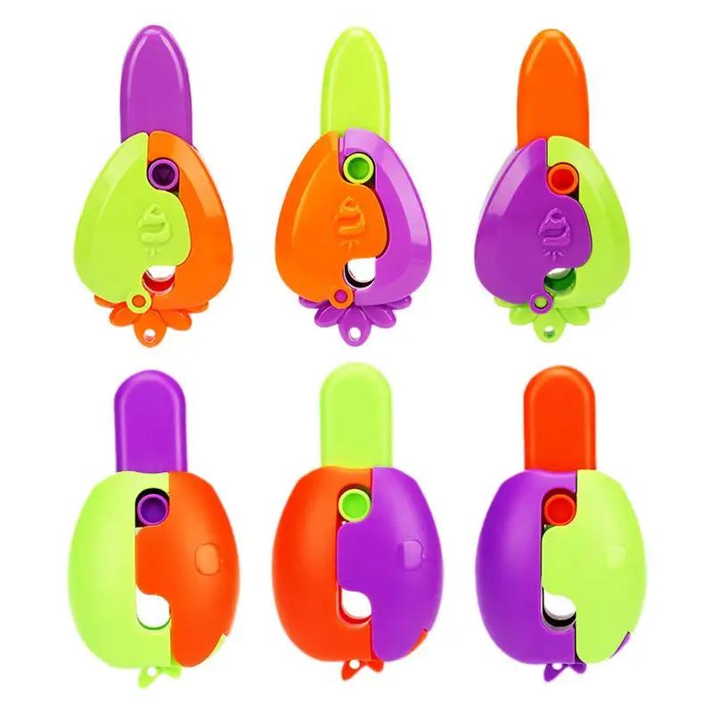 

3D Strawberry Gravity Toy Radish Knife Toy Retractable Fidget Knife Sensory Stress Toys Fidgets For Kids Stress Relief Toy For