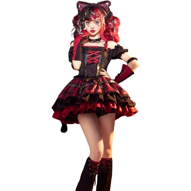 Yingji  Lolita Cosplay Costume Genuine Y2k Daily Light Lolita Princess Dress Gothic Girl Dress