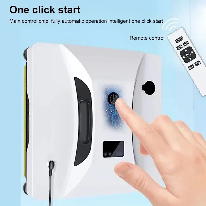 For 2024 New Intelligent Water Spray Window Cleaning Robot Home Fully Automatic Electric Remote Control Window Cleaning Tool