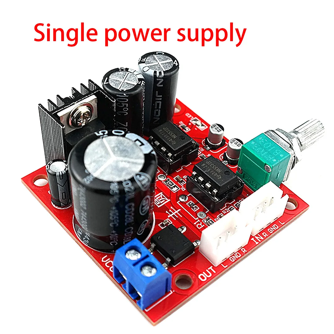 NE5532 Preamplifier Board Dual Power Supply Dual Op Amp Preamplifier Module Dual Power Amplifier Preamplifier