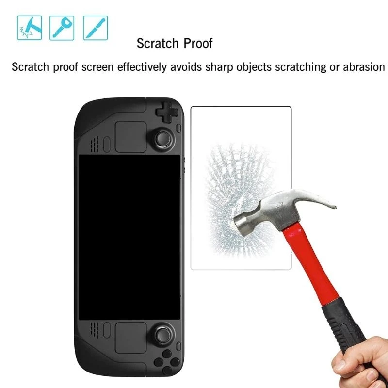 F62C Tempered Film High-Definition Anti-Fingerprint Protective Film Game Console Accessories Screen Protector