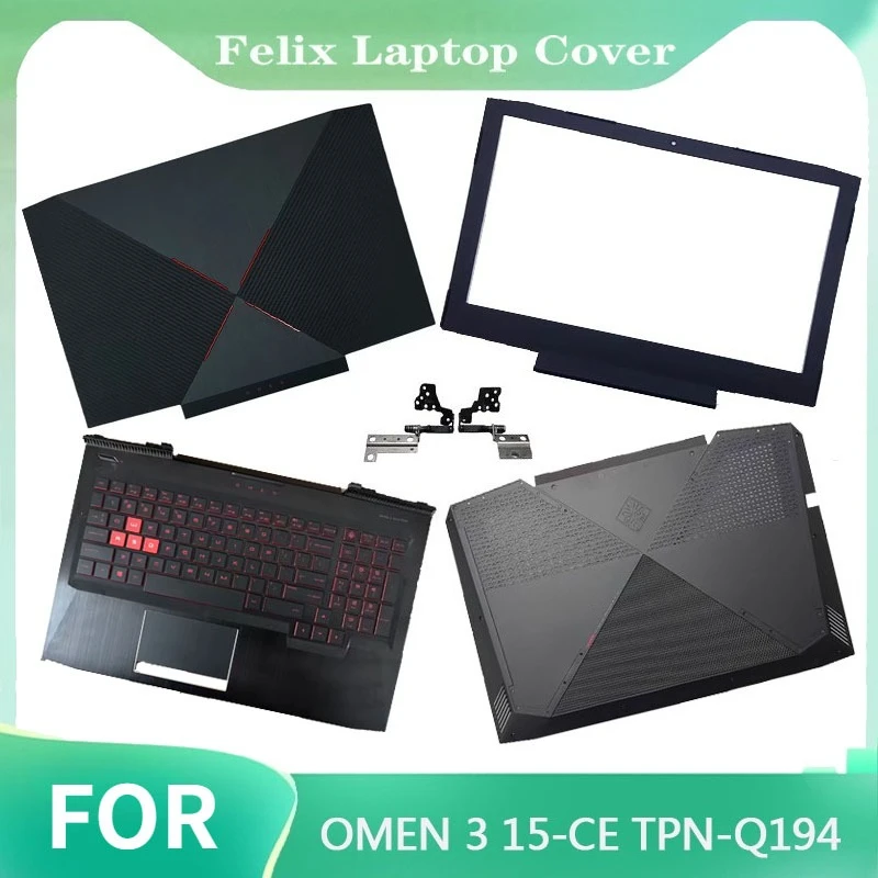 

Для ноутбука OMEN 3 15-CE TPN-Q194, сменная задняя крышка ЖК-дисплея/передняя рамка/подставка для рук, клавиатура/нижняя крышка/петля