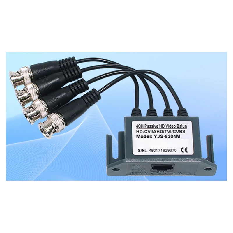 GROCE-For CCTV/Surveillance Camera 4-Channel BNC UTP CAT5 Video Balun Transmitter Trend 4-Way Coaxial HD Transmitter