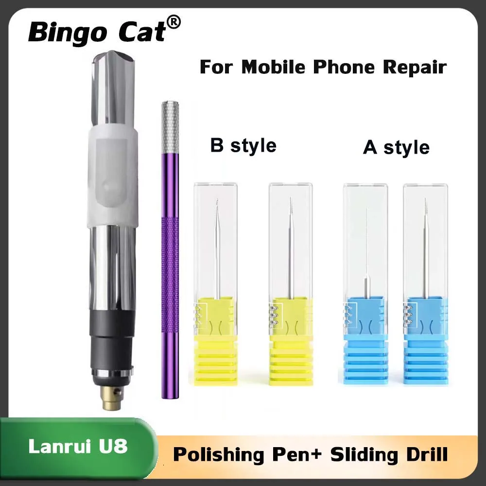 

Lanrui U8 Alloy Screw Piercing and Sliding Drill Bit Extractor Quickly Remove Stripped Thread Scred Used In Polishing Pen Tools