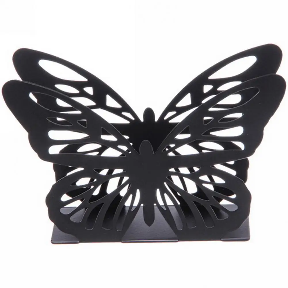 Wear-resistant Lightweight Decorative Butterfly Shape Paper Towel Storage Rack Tissue Vertical Stand Home Supply