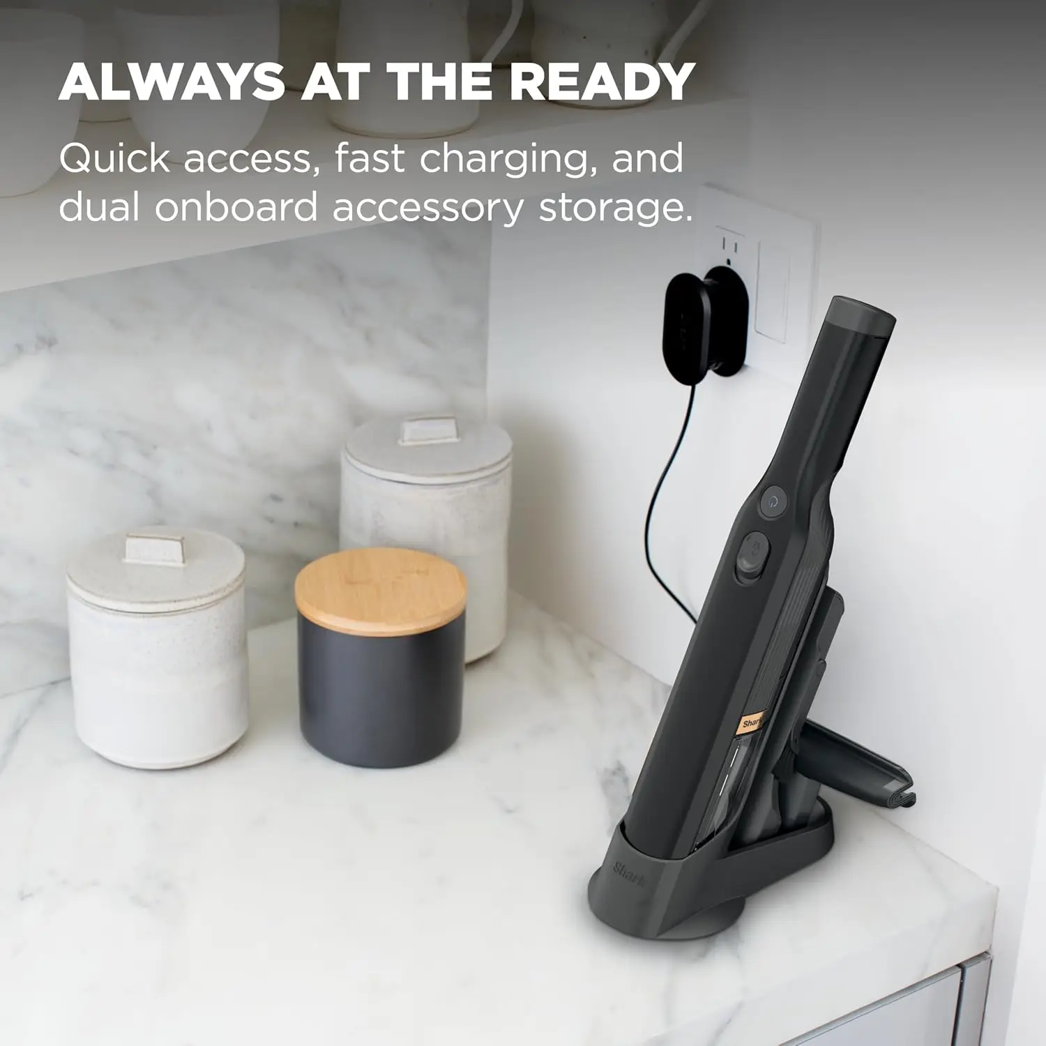 Ultra-Lightweight Cordless Hand Vacuum, 1.4 lbs, Powerful Suction for Pet Hair & Car, with Charging Dock & Crevice Tool view 2