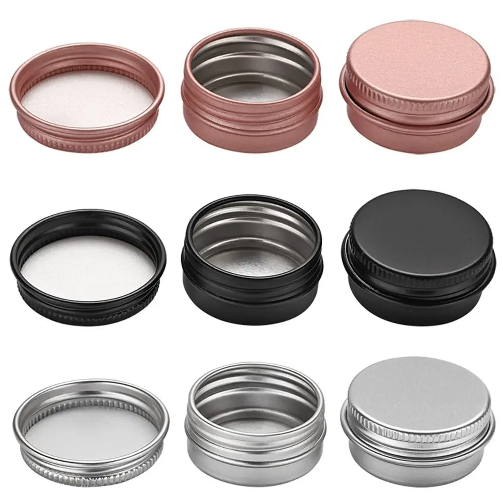 

Aluminum 10g Lip Balm Container Candle Non Toxic Cream Professional Tea Cans Tin Jar Bottle Metal Box