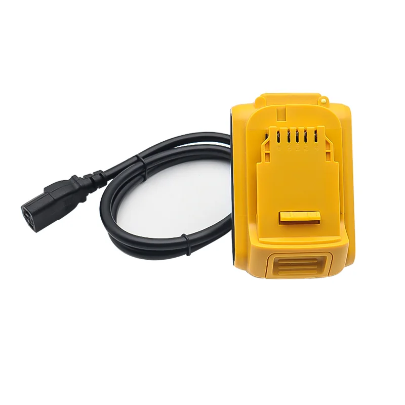 Azocek 2 Packs DM18D Battery Adapter Converter with USB Port for Dewa-lt 18V Tools, Converts for De-Walt 20V for Mil-Waukee 18V Li-ion to De-Walt 18-V Battery Adapter