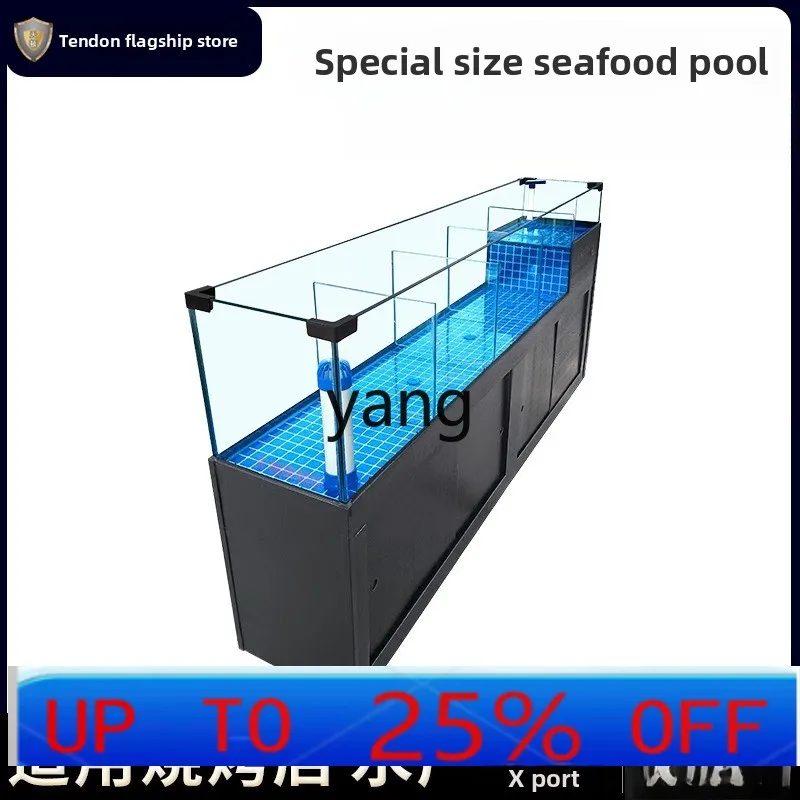 LH Seafood Pool Commercial Integrated Mobile Seafood Fish Tank Shellfish Pool Refrigerator Aquatic Tank