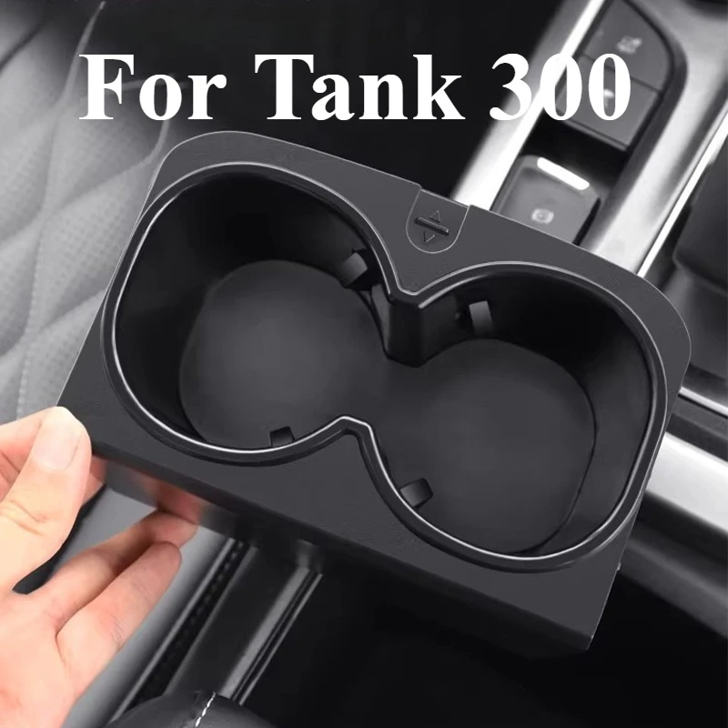 TPE Anti-Slip Cup Holder & Door Slot Mats for Tank 300, Shock Absorption Interior Accessories