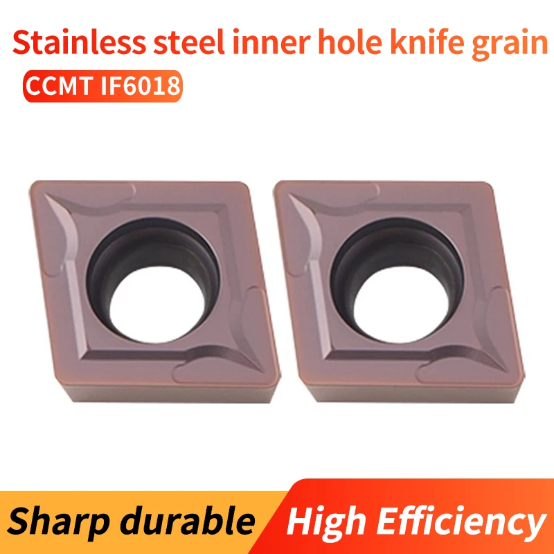 

VOKET CNC lathe boring blade stainless steel inner hole cutter grain CCMT09T304 IF6018 diamond turning tool