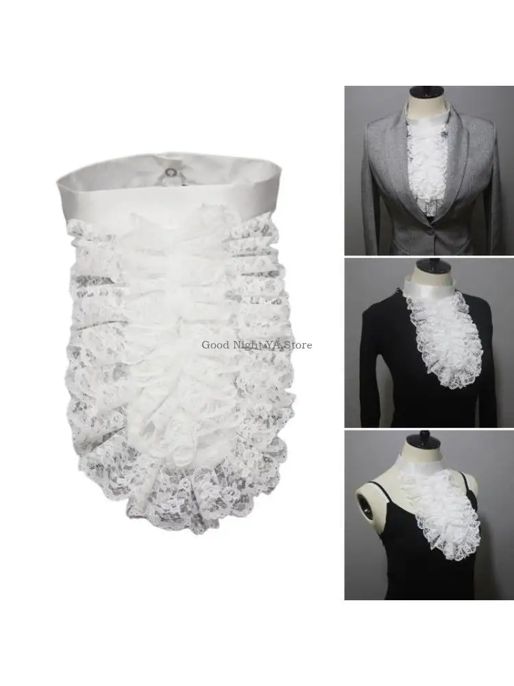 victorians-ruffle-lace-jabot-colar-falso-gravata-medieval-para-fantasia-halloween