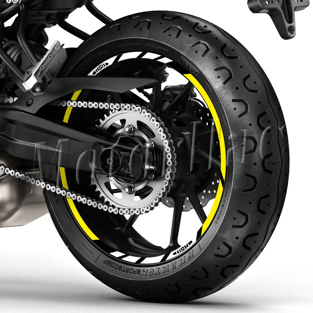 Motorrad-Radaufkleber Reflektierender Felgenaufkleber Nabenstreifenband Zubehör Wasserdicht Für XSR 125 155 700 XSR900 XSR700 – Detail 7