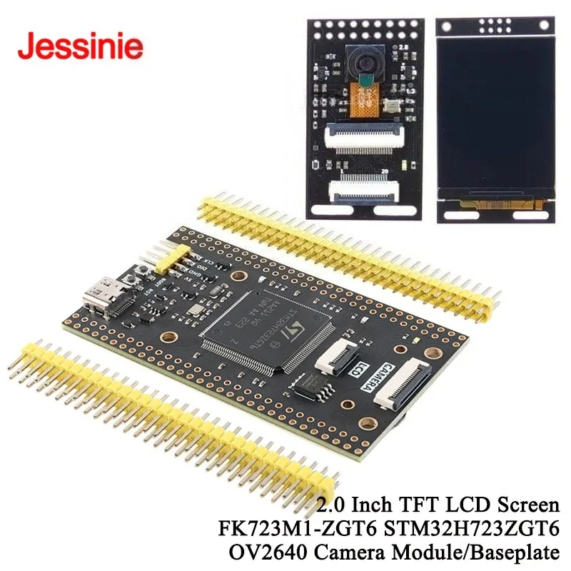 STM32H723ZGT6 STM32 Core Development Board STM32H723 2.0 inch TFT IPS LCD Display Screen SPI OV2640 Camera Module Adapter