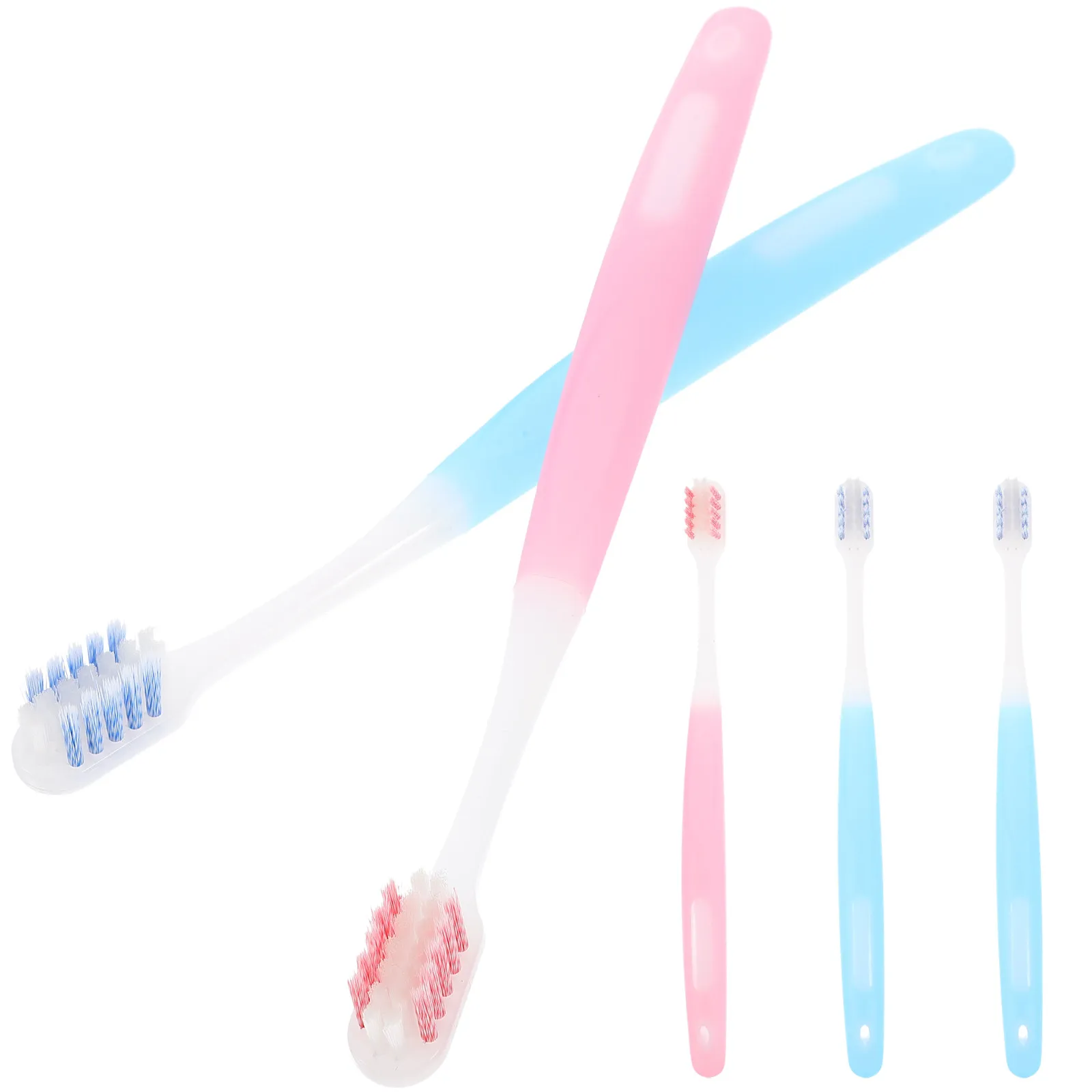 5Pcs Toothbrush Cleaning Teeth Wear-Resistant Orthodontic Household Brace Toothbrush Portable Travel Oral Care