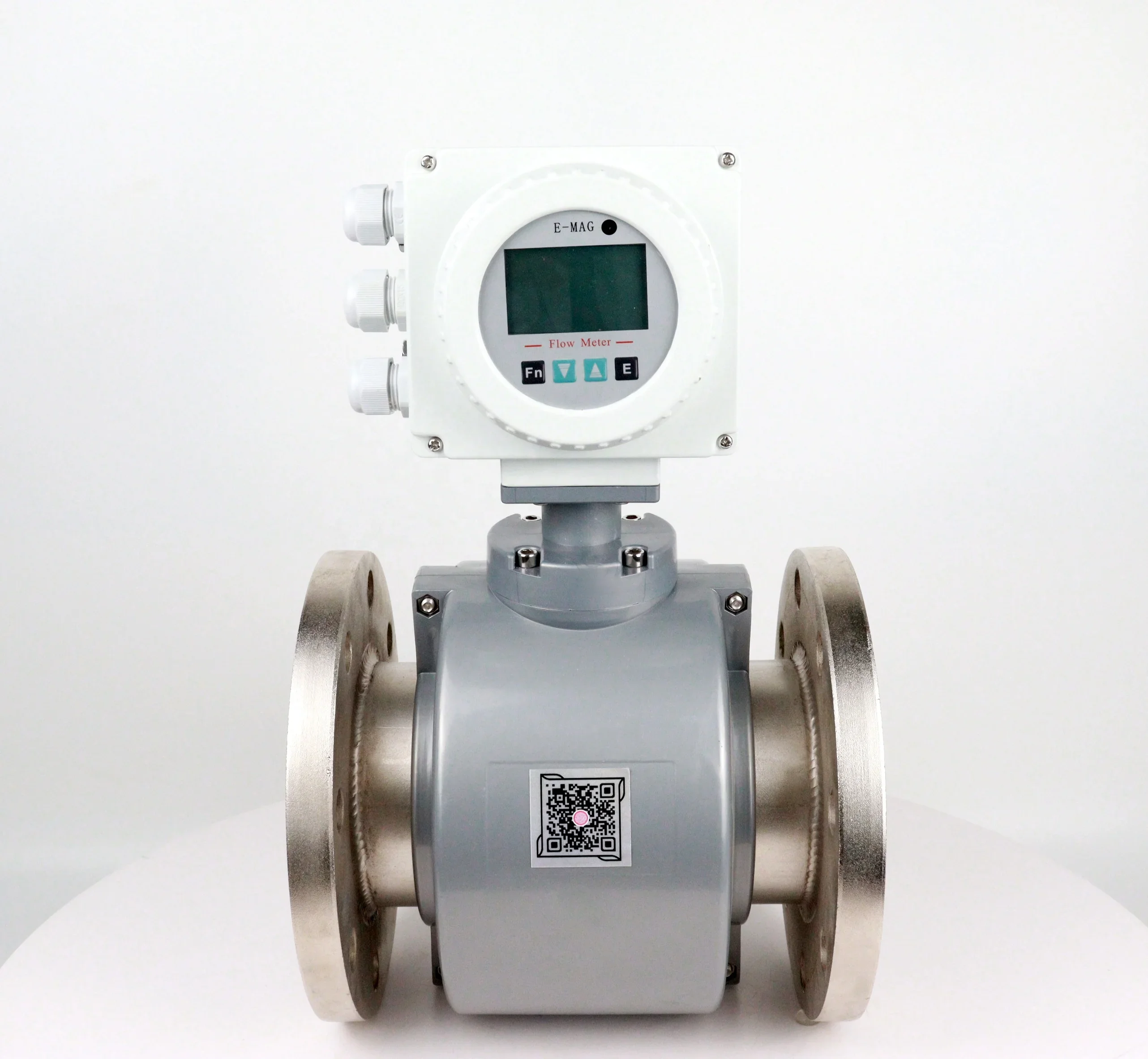 

High precision acid chemical electromagnetic flow meter 10 inch non-intrusive sewage electro magnetic flowmeter