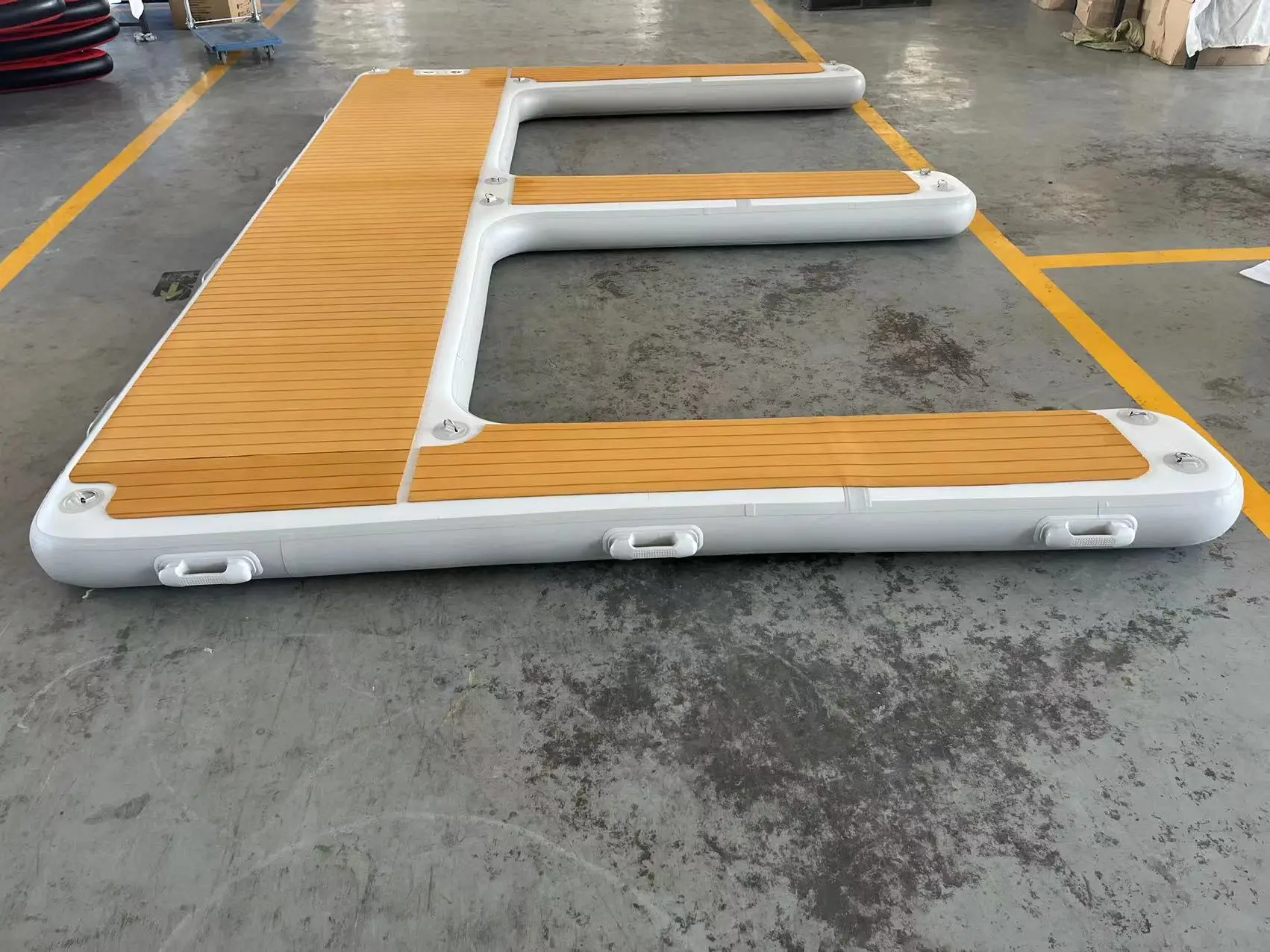 نفخ جت سكي العائمة حوض اليوغا منصة المياه البحر قارب الصيد عائم #2