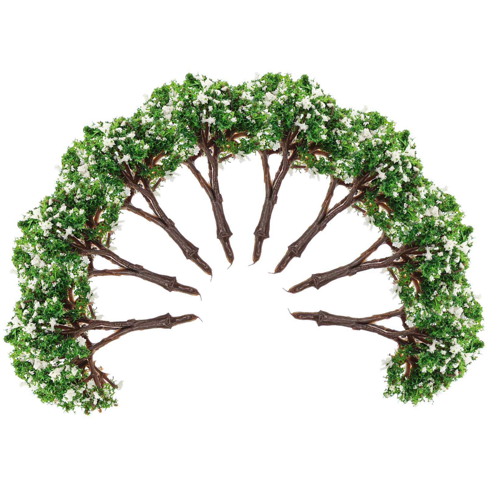 

10 Pcs Tree Model Models Sand Table Accessory Trees Decor Artificial Miniature Decoration Miniatures Crafts Scenery DIY Plastic