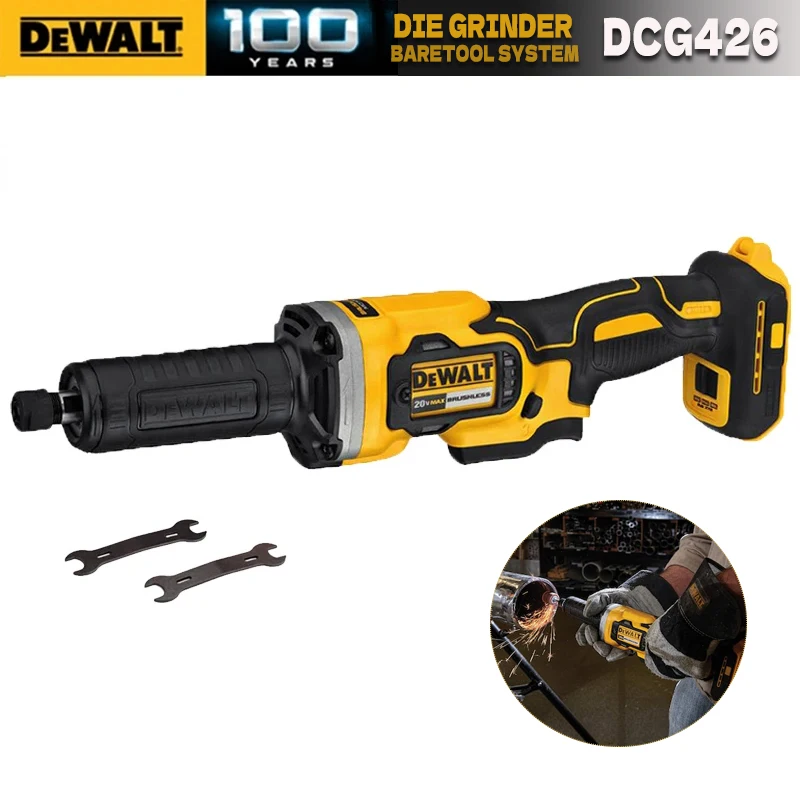 Dewalt-máquina de Polimento sem Fio Dewalt Die Grinder Velocidade Variável 20v Power Tools sem Escova Moagem Reta Dewalt Dcg426