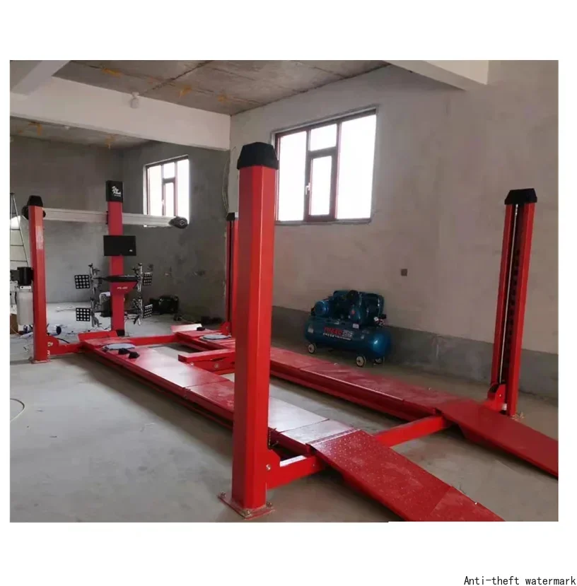 Factory Price Hydraulic Four Post Car Lift For Wheel Alignment And Car Repair Capacity 4000kg With CE Certification