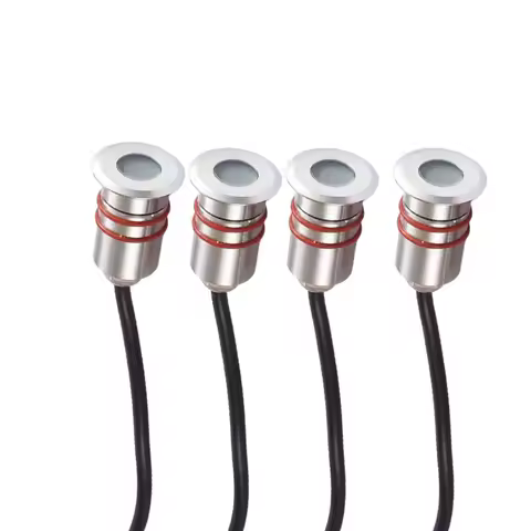 4pcs LED Underwater Light outdoor IP68 Waterproof for Deck Step Pool Landscape Star Buried Unedergroud Lamp Embedded DC12V/24V