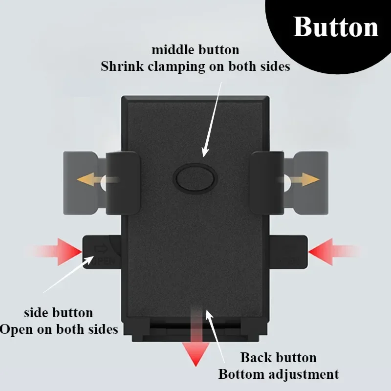 360° Free Rotation Phone Holder for Motorcycle Outdoor Bicycle Riding GPS Navigation and Video Shooting Shock Absorption Design