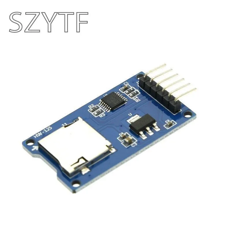 Micro SD Card & SDHC(high-speed card) Mini TF Card Reader Module Adapter SPI Interfaces with Level Converter Chip for Arduino