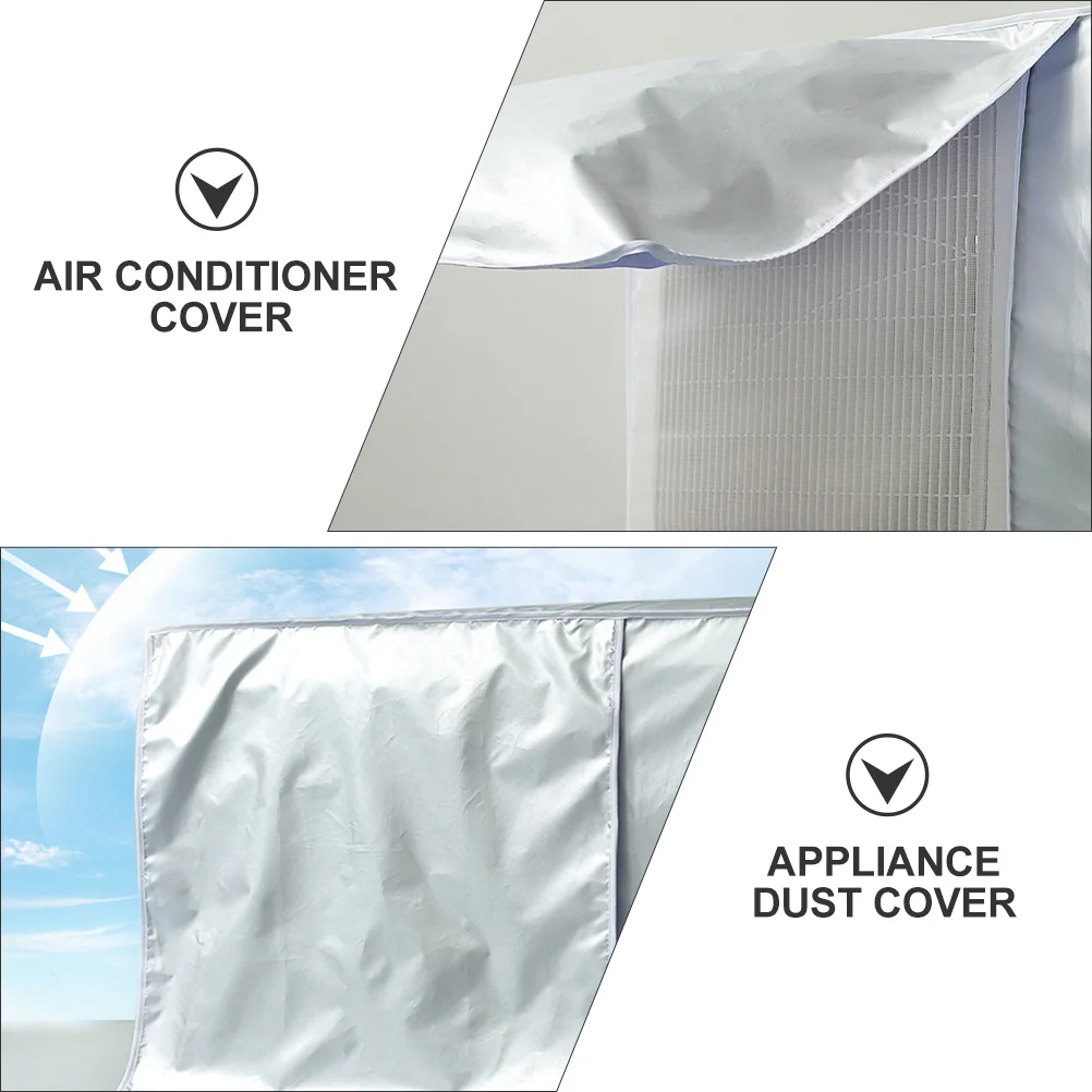 

Air Conditioner Outdoor Unit Waterproof Cover Premium Polyester Protector Dustproof Sunscreen Vent Mesh Anti-Corrosion