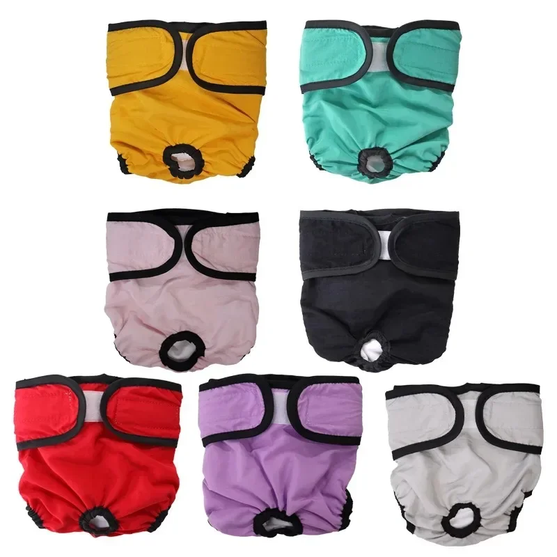 

Washable Female Dog Diapers Premium Reusable Diapers for Dogs in Heat Dog Diapers Female for Pet with Adjustable Snaps