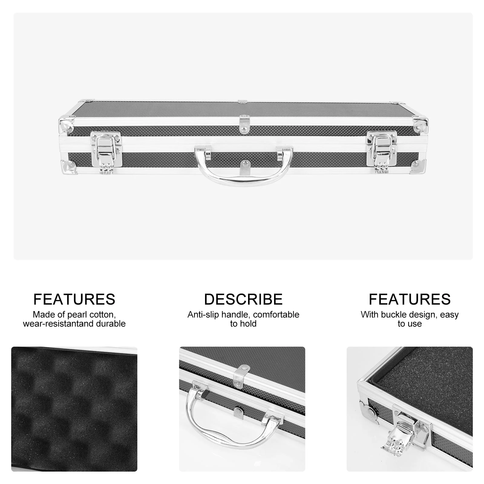 Caja de Herramientas de aluminio, Maleta de viaje, bandeja organizadora de joyas, aleación práctica