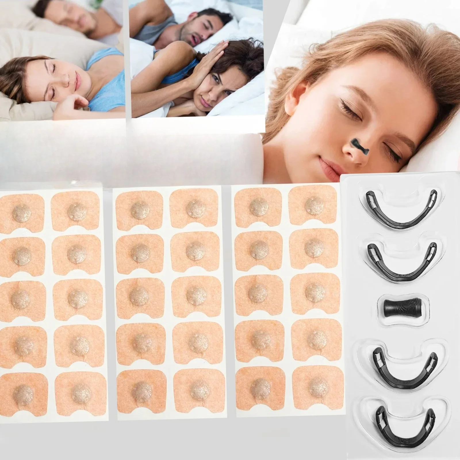 

Набор магнитных расширителей для носовых проходов (15/30 дней) для улучшения качества сна, от храпа, с пластырем для рта