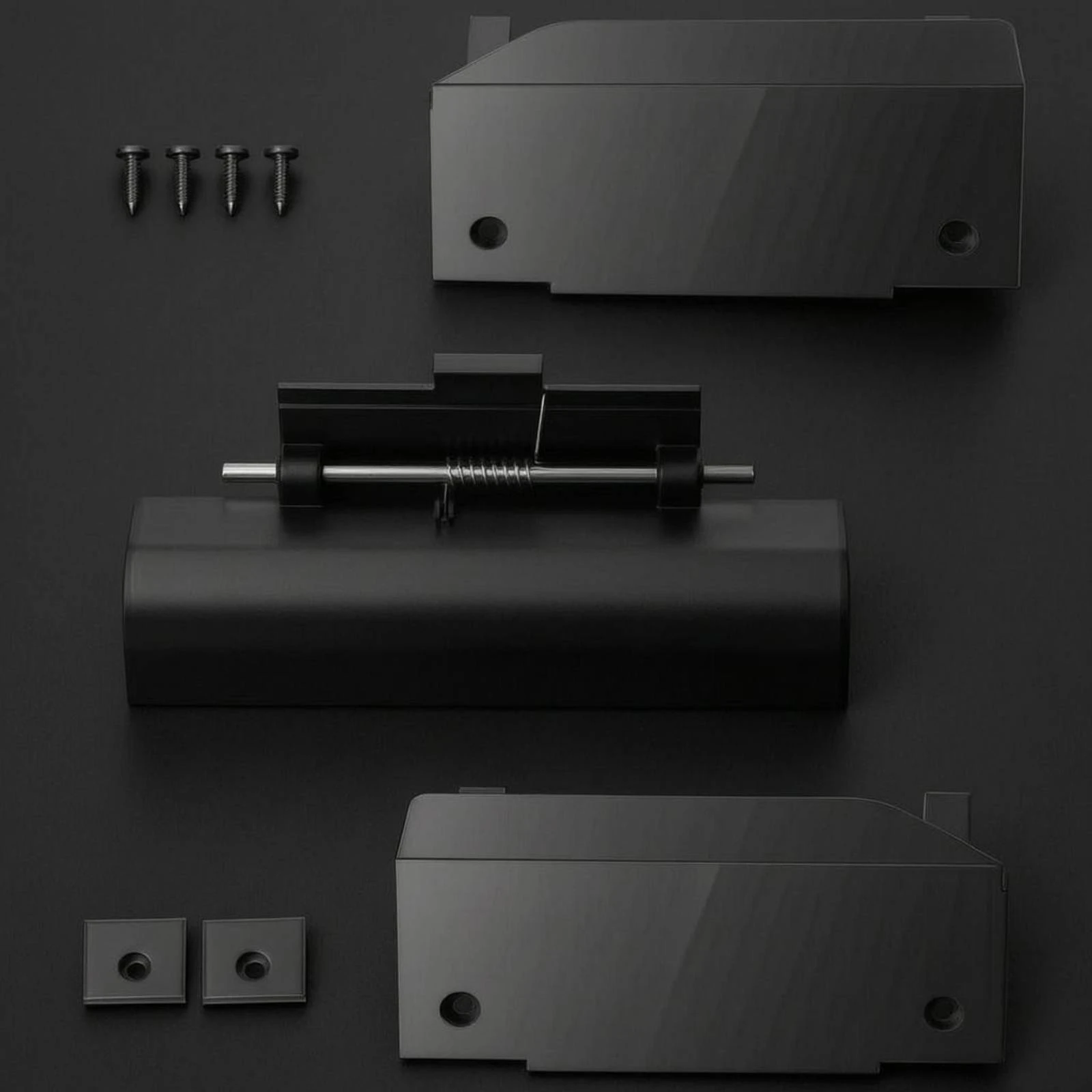 Black Refrigerator Door Latch Assembly Metal Pin ABS Fridge Door Latch Appliance Part Matte Finish Home Hardware Compact