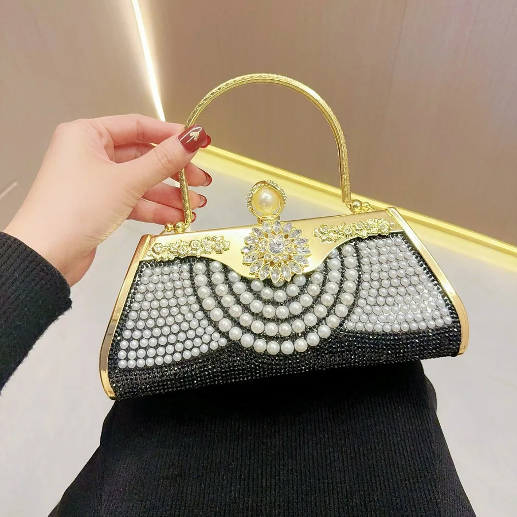 J147 Bags 2025 Sweet Memory Handbag with Diamond Inlay Socialite Cheongsam Banquet Bag Women's Handbag Crossbody Dinner Bags