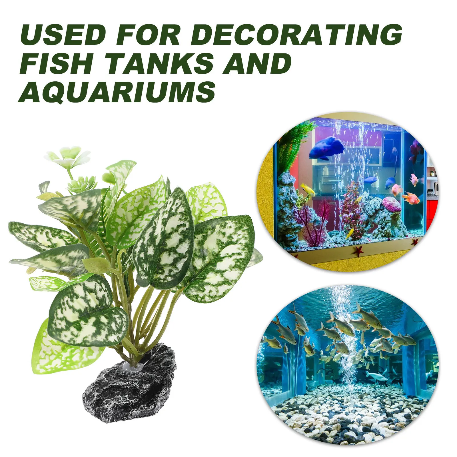 

Simulation Aquatic Plant for Fish Tank Decoration Lifelike Artificial Plants for Aquarium Realistic Water Grass Ornament