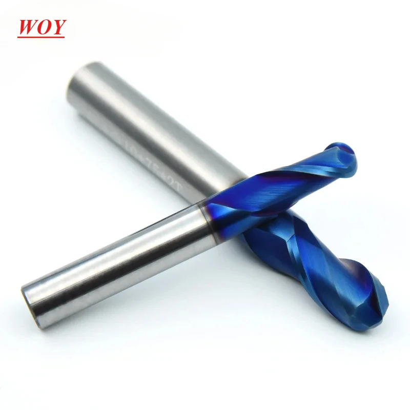 

WOY r1.5 3D Milling Cutter Alloy Coating Tungsten Steel Tool Cnc Maching Hrc65 Ball Nose Endmills Milling CutterMachine Endmill