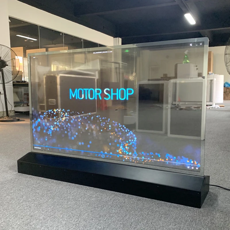 55 Inch Ultra Thin Stand Transparent Oled Display Digital Signage and Displays Transparent Oled Screen