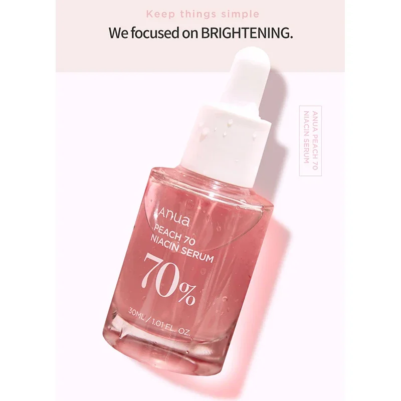 Peach 70% Nicotinamide Serum Whitening Brightening The Skin Essence Moisturizing Spot Lightening Improve Sensitive Care Products