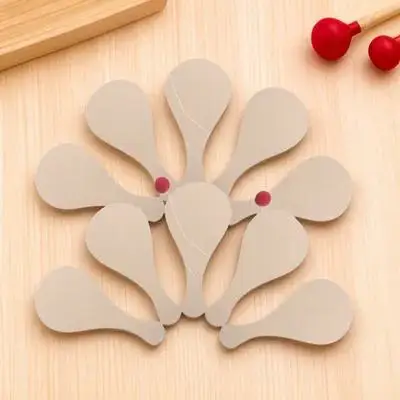 

10Pcs Wooden Childrens DIY Graffiti Paddle Ball Art Craft Drawing Set Kindergarten Early Childhood Education Activity
