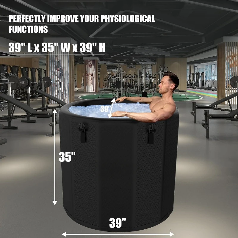 Cold Plunge Tub,Large Cold Bath Tub for Cold Water Therapy Recovery with Lid，home.