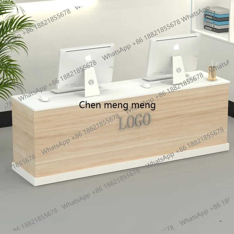 

Counter Shop Reception Desk Clothing Store Decor Modern Reception Desk Business Supermarket Comptoir Caisse Corner Furniture