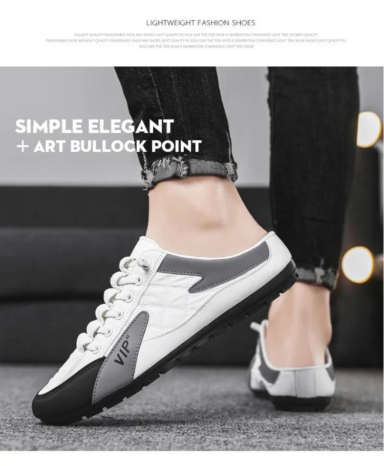 Men's Flat Bottom Casual Shoes Soft Sole Support Shoes Sneakers Zapatos De Hombre 2026 Summer Slippers for Men Trendy