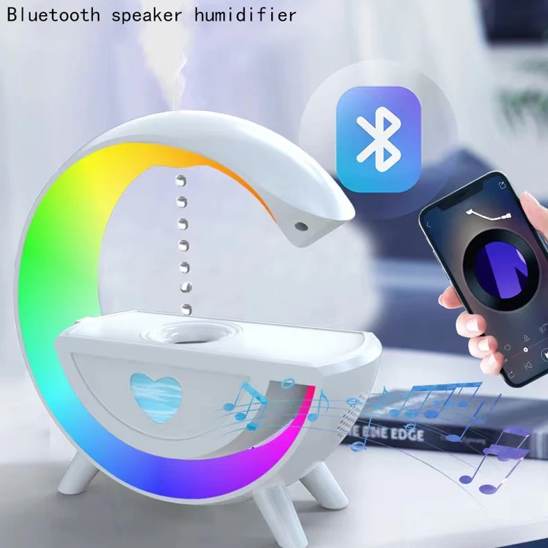 New Three In One Multifunctional Anti Gravity Humidifier, Bluetooth Speaker, Ambient Light, Speaker, Home Atomizer